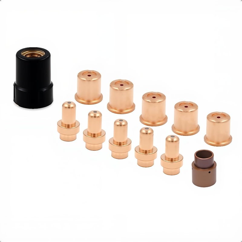 WeldingStop Plasma Electrode Tips Kit Compatible for Eastwood Versa-Cut 40 Cutter Torch 40Amps Trafimet CB50 Plasma Torch - Image 1